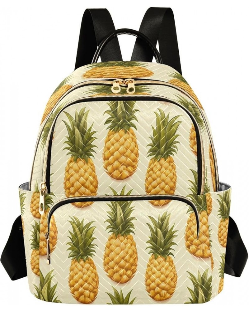 Artwork Pineapple Fruit Women Backpack Purse Ladies Fashion Shoulder Bag Daypack Travel Bag 10L Medium $17.84 Backpacks