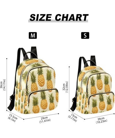 Artwork Pineapple Fruit Women Backpack Purse Ladies Fashion Shoulder Bag Daypack Travel Bag 10L Medium $17.84 Backpacks