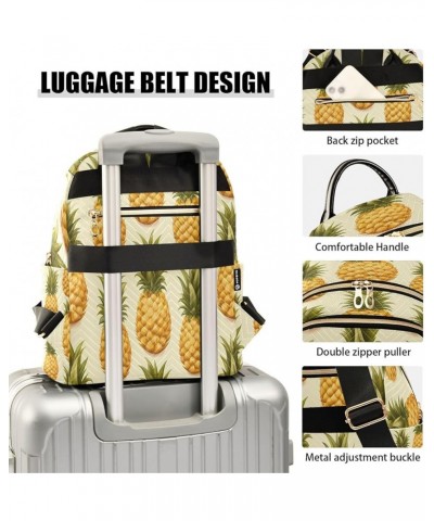 Artwork Pineapple Fruit Women Backpack Purse Ladies Fashion Shoulder Bag Daypack Travel Bag 10L Medium $17.84 Backpacks