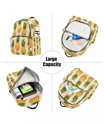 Artwork Pineapple Fruit Women Backpack Purse Ladies Fashion Shoulder Bag Daypack Travel Bag 10L Medium $17.84 Backpacks