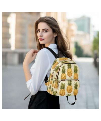 Artwork Pineapple Fruit Women Backpack Purse Ladies Fashion Shoulder Bag Daypack Travel Bag 10L Medium $17.84 Backpacks