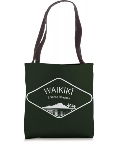 Waikiki Beach Honolulu Oahu Hawaii Holiday Island Souvenir Tote Bag $12.72 Totes