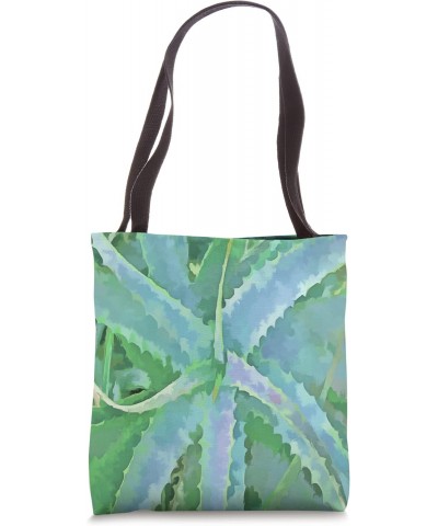 Grey Green Aloe Abstract Painting Tote Bag $10.57 Totes