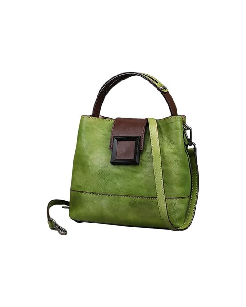 Retro-style genuine leather bag for women - a multi-functional cross-body handbag with a subtle fusion of Chinese elements. R...