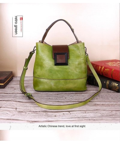 Retro-style genuine leather bag for women - a multi-functional cross-body handbag with a subtle fusion of Chinese elements. R...