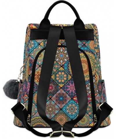 Boho Dreamcatcher Flowers Womens Backpack Purse Small Travel Backpack Anti Theft Shoulder Bag Satchel Bags for Ladies Women T...