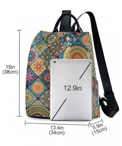 Boho Dreamcatcher Flowers Womens Backpack Purse Small Travel Backpack Anti Theft Shoulder Bag Satchel Bags for Ladies Women T...