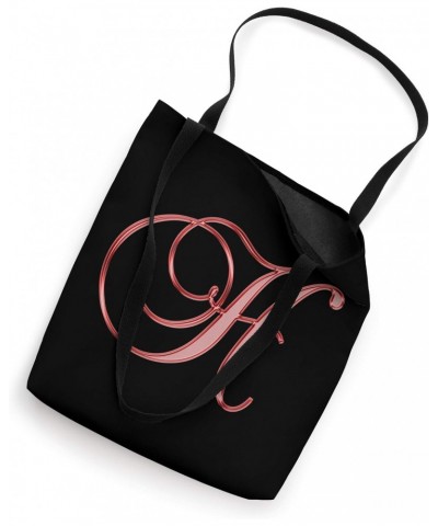 H Red Black Maroon Yellow Initial Monogram Letter Name Art Tote Bag $12.67 Totes