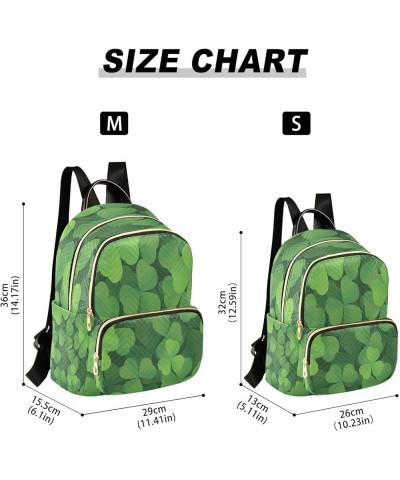 Mini Backpack for Women, St Patricks Pattern Travel Backpack Purse for Ladies, Small Bookbag Daypack Shoulder Bag M A132 Smal...