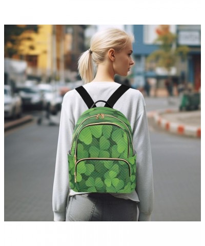 Mini Backpack for Women, St Patricks Pattern Travel Backpack Purse for Ladies, Small Bookbag Daypack Shoulder Bag M A132 Smal...