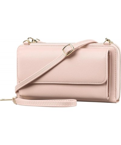 Fashion Ladies Solid Color Large Capacity Leather Shoulder Bag Messenger Bag Handbags for Women Shoulder Bags Pink $10.71 Sho...