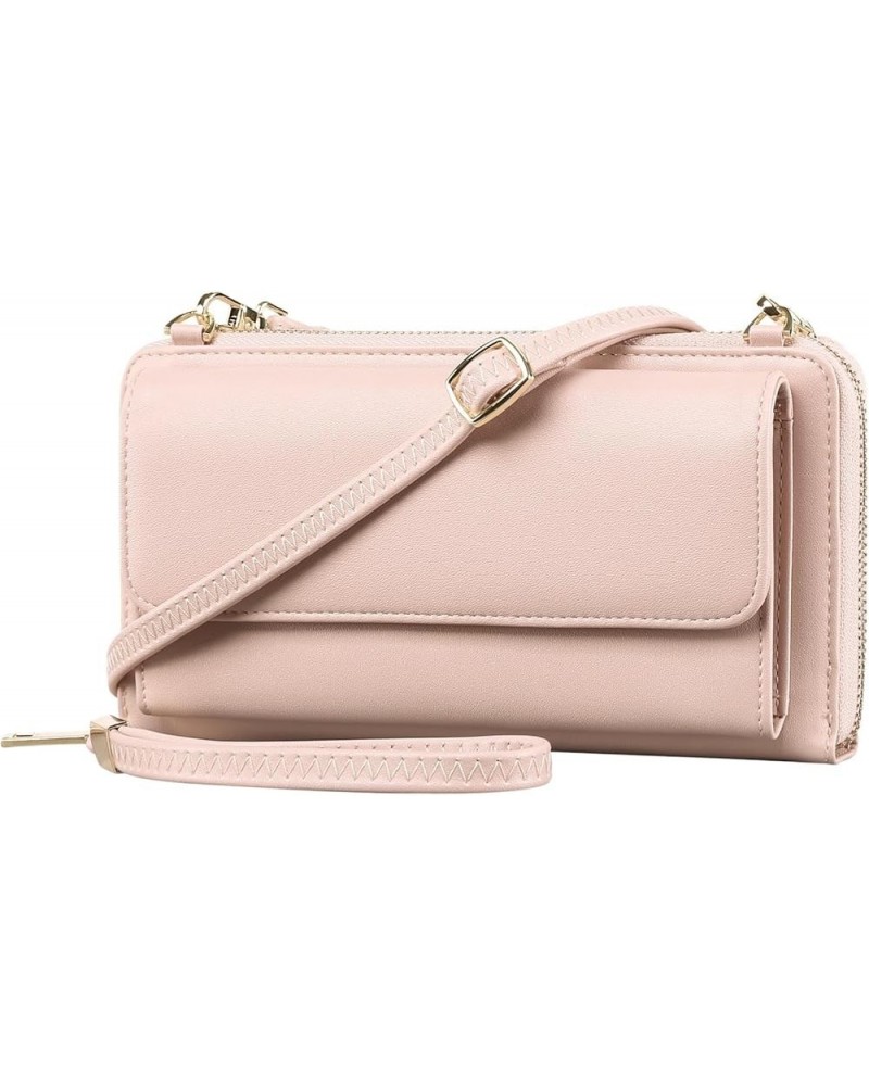 Fashion Ladies Solid Color Large Capacity Leather Shoulder Bag Messenger Bag Handbags for Women Shoulder Bags Pink $10.71 Sho...