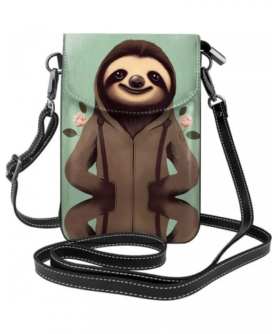 Colorful Candy Small Crossbody Purse Bags with Shoulder Strap - Adjustable Strap for Travel, Shopping & More! Cartoon Sloth $...