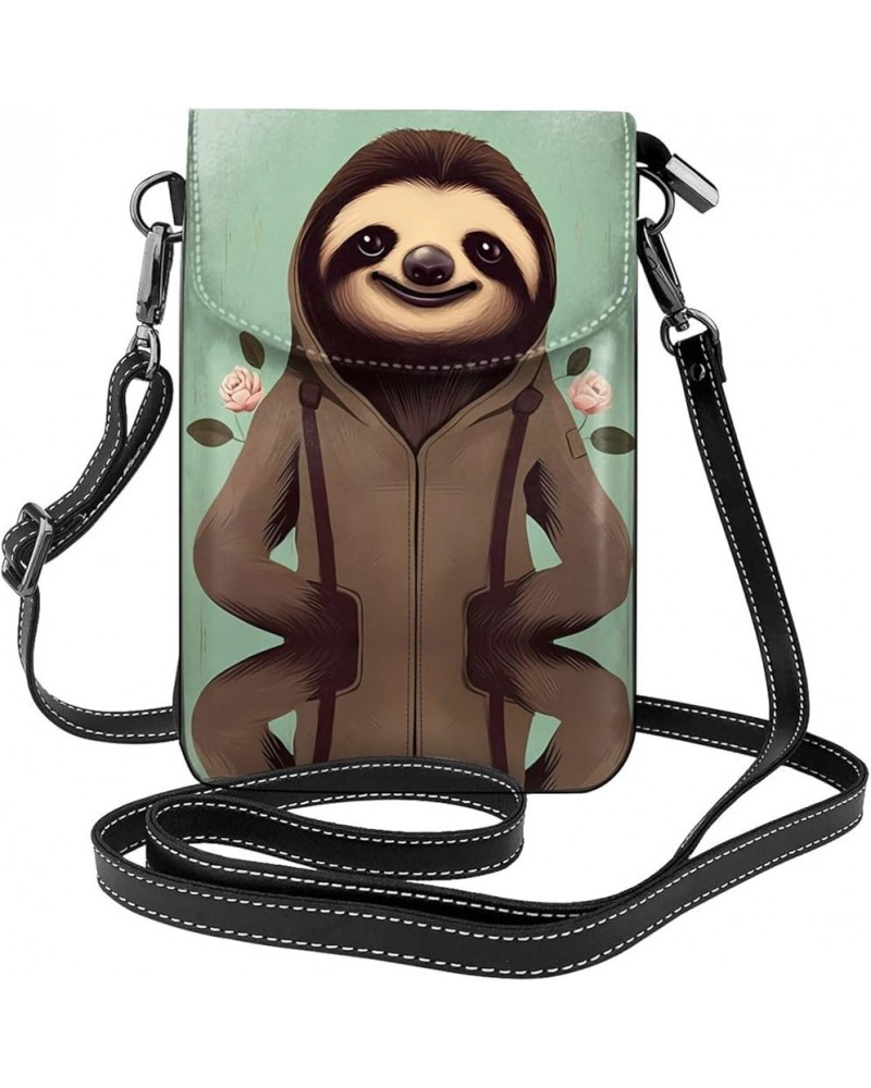 Colorful Candy Small Crossbody Purse Bags with Shoulder Strap - Adjustable Strap for Travel, Shopping & More! Cartoon Sloth $...