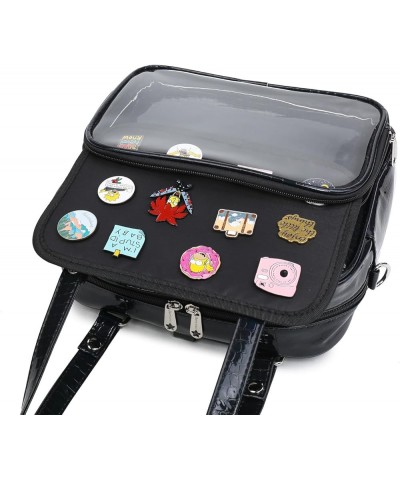 Ita Bag Multi-Purpose Backpack Crossbody Bag Messenger Shoulder Bags for Anime Display 16-laser Black $19.20 Crossbody Bags