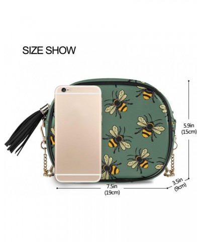 Women's Cute Bee Crossbody Bag Fashion Purses Bag Cross Body Bag Shoulder Handbag with Adjustable Chain Strap $13.67 Satchels