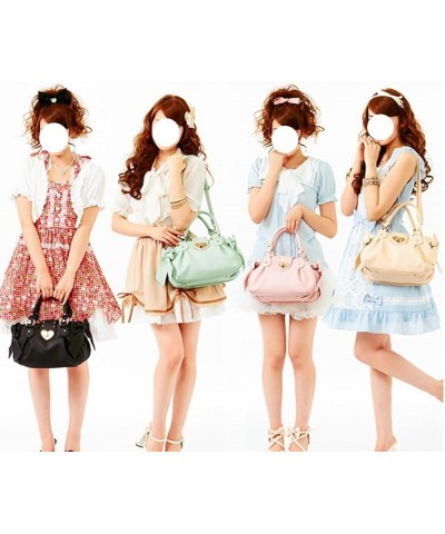 Womens Sweet Lolita Handbags Fashion Ladies Handbags & Shoulder Bags PU Leather Crossbody Bags Top handle Bags Beige $24.64 S...