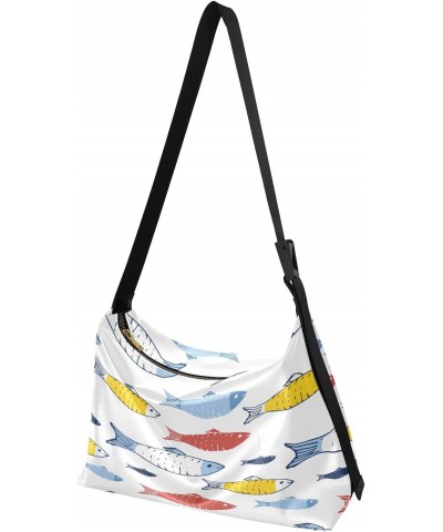 Hawaiian Fish Women Medium Crossbody Bags Womens Tote Bag Waterproof Bag $15.84 Totes