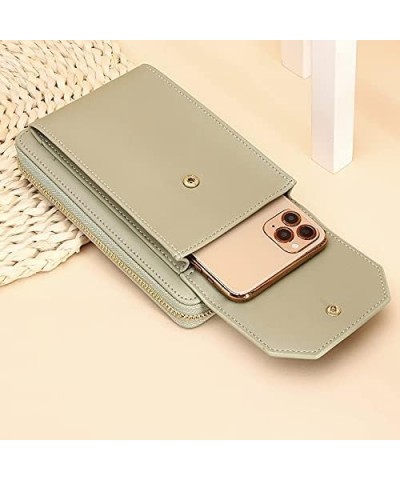 Ladies Wallet PU Leather Long Mobile Phone Bag Fashion Multifunctional Wallet Diagonal Bag (Color : A) E $38.21 Wallets