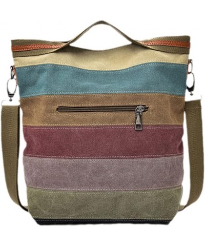 Body Bags for Women Canvas Handbag Women's Shoulder Shopper Bag One Size Brown $19.55 Totes