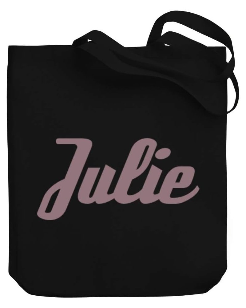 Julie Italic Font Canvas Tote Bag 10.5" x 16" x 4 $21.59 Totes