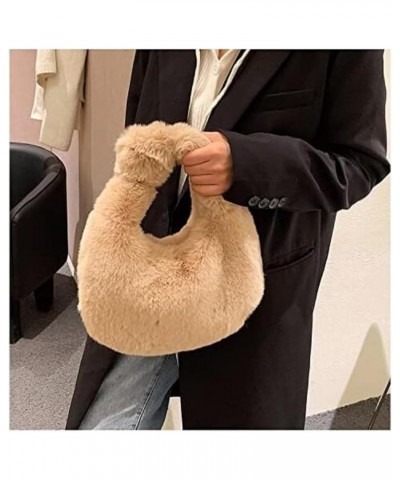 Shoulder Satchel Bags Women Plush Fluffy Handbag Ladies Tote Bag Purse Clutch Elegant Bag Handbags for Women A $25.55 Shoulde...