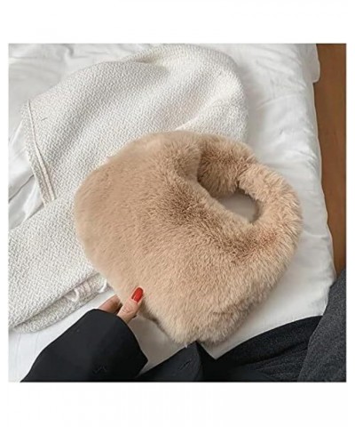 Shoulder Satchel Bags Women Plush Fluffy Handbag Ladies Tote Bag Purse Clutch Elegant Bag Handbags for Women A $25.55 Shoulde...