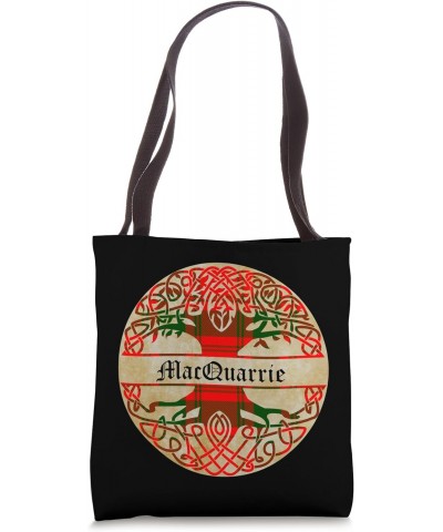 MacQuarrie Clan Tartan Tree of Life Scottish Surname Tote Bag $12.42 Totes