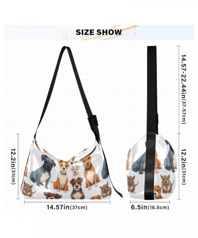 Cute Dog Puppy Crossbody Bag for Women Men with Adjustable Strap PU Leather Shoulder Hobo Purse Bag 20852365 $19.79 Shoulder ...