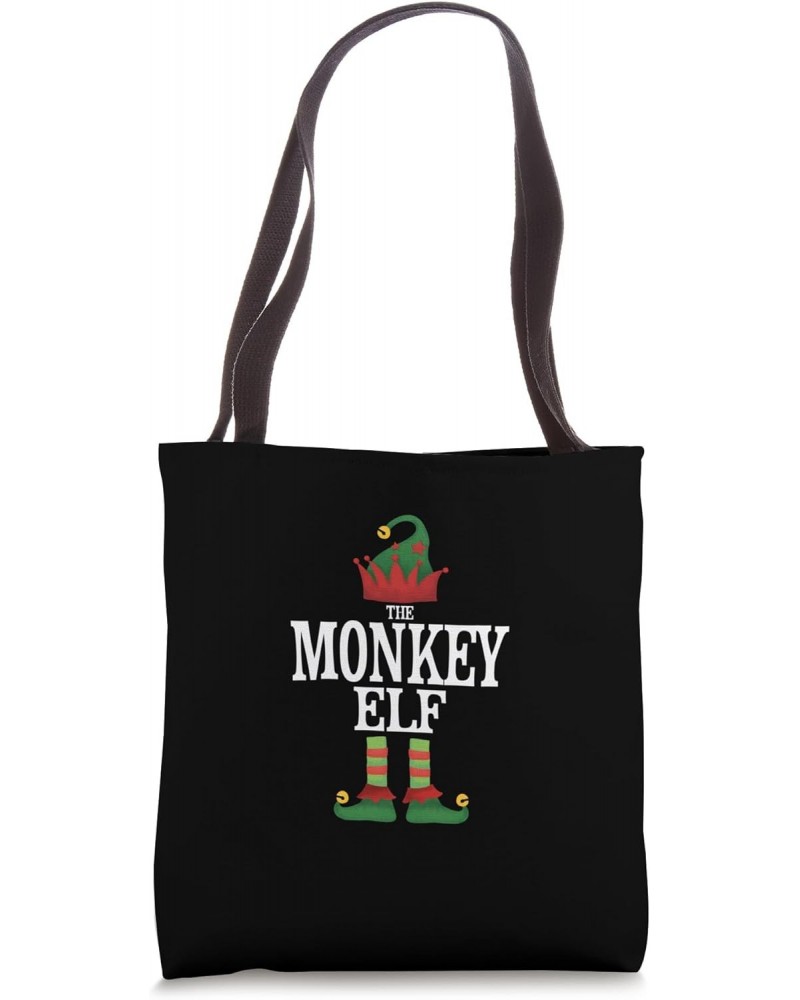 Monkey Elf Family Matching Group Christmas Gifts Funny Tote Bag $12.53 Totes