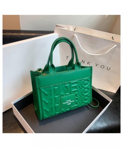 The letter tote bag becomes a shoulder crossbody bag Green $31.95 Totes