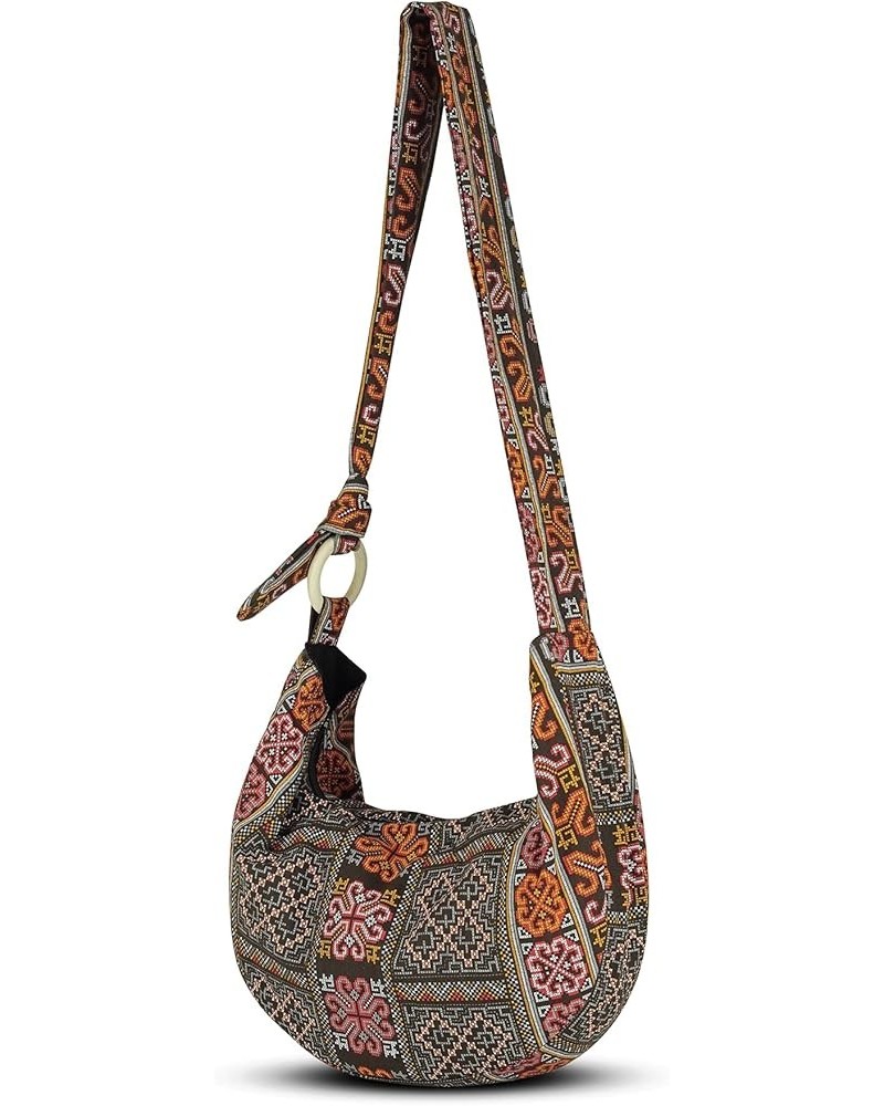 Women's Crossbody Handbags Hippie bag Hobo Bags for Women Shoulder Sling Bag Hippie Tote Bag Hippie Purse Tribe_chocolate $13...