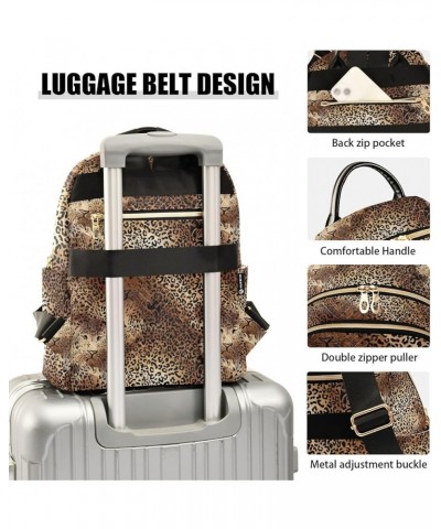 Mini Backpack Purse for Women Lightweight Girls Small Size Leopard Spot School Teens College Traveling Medium $14.85 Backpacks