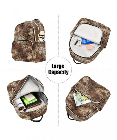 Mini Backpack Purse for Women Lightweight Girls Small Size Leopard Spot School Teens College Traveling Medium $14.85 Backpacks