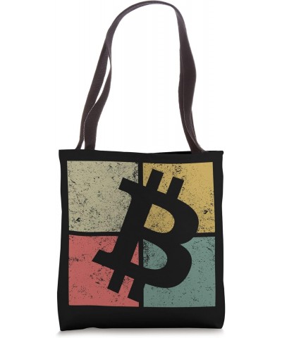 Bitcoin Crypto Retro Vintage Tote Bag $9.02 Totes