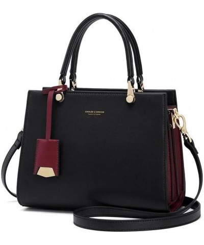 Luxury Women's Leather Shoulder Tote Bag Black $49.76 Totes