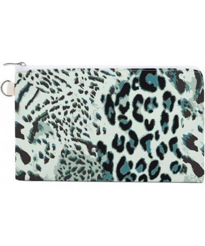 Safari Skin Canvas Wallet Slim Wristlets Bag Credit Card Clutch Purses $9.03 Wallets