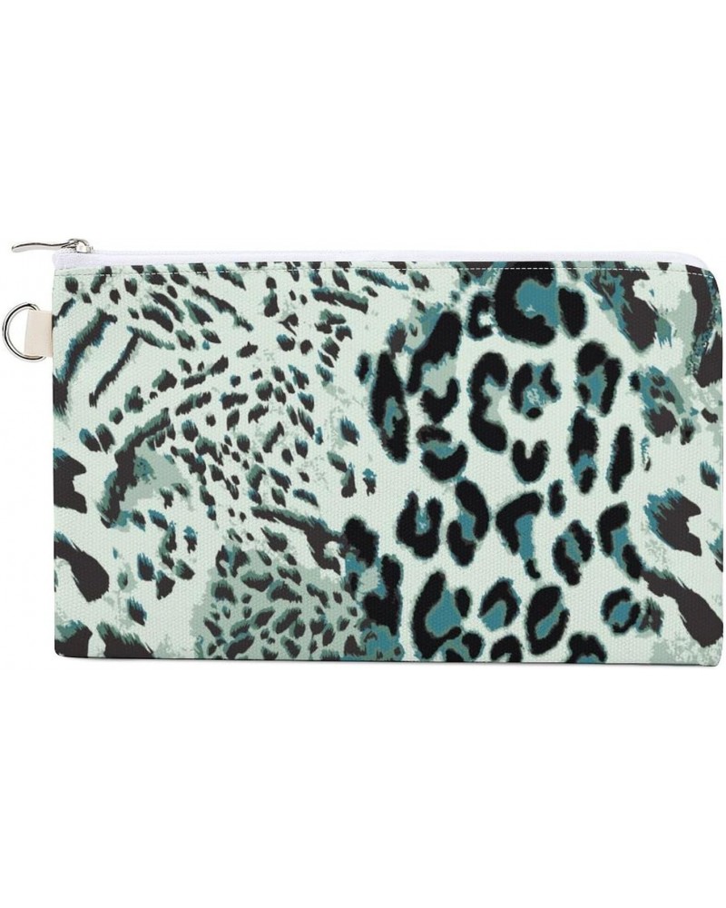 Safari Skin Canvas Wallet Slim Wristlets Bag Credit Card Clutch Purses $9.03 Wallets