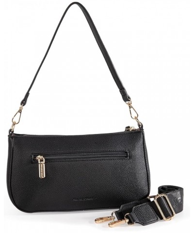 MEDIUM Shoulder Hobo Bags for Women Trendy Purses Leather Clutch Purse and Handbags Hobo-strap Black $10.00 Hobo Bags