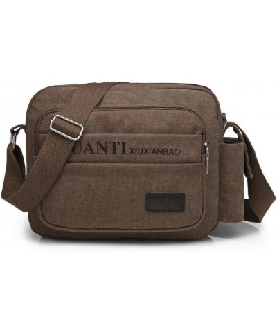 Vintage Canvas Bag, Women's Bag Shoulder Bag, Men's Casual Bag Crossbody Bag Multifunctional Bag-brown $17.16 Shoulder Bags