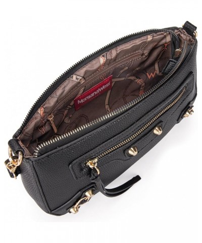 MEDIUM Shoulder Hobo Bags for Women Trendy Purses Leather Clutch Purse and Handbags Hobo-strap Black $10.00 Hobo Bags