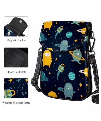 Crossbody Bags for Women,Crossbody Bag Men,Small Sling Bag,Alpaca Sloth Turtle Chameleon in Space,Crossbody Purse $13.42 Cros...