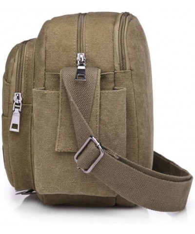 Vintage Canvas Bag, Women's Bag Shoulder Bag, Men's Casual Bag Crossbody Bag Multifunctional Bag-brown $17.16 Shoulder Bags