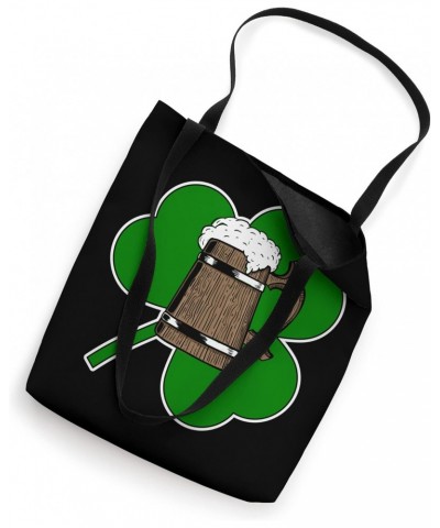 Lucky Beer Charm St. Patrick's Day Four Leaf Clover Tote Bag $11.70 Totes