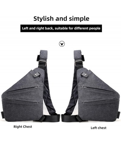 Wander Plus Anti Theft Travel Bag, Anti-Theft Bag Slim Sling Bag Cross Body Left and right chest bags for men and women Right...