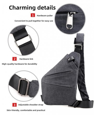 Wander Plus Anti Theft Travel Bag, Anti-Theft Bag Slim Sling Bag Cross Body Left and right chest bags for men and women Right...