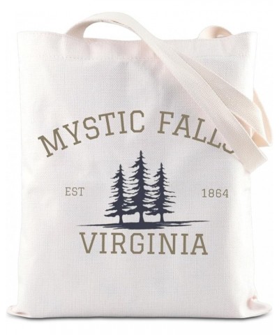 Vampire TV Show Merchandise Tote Bag TVD Enthusiasts Gift Vampire Lover Gift Mystic Falls Virginia Est 1864 Gift Us-mysticfal...