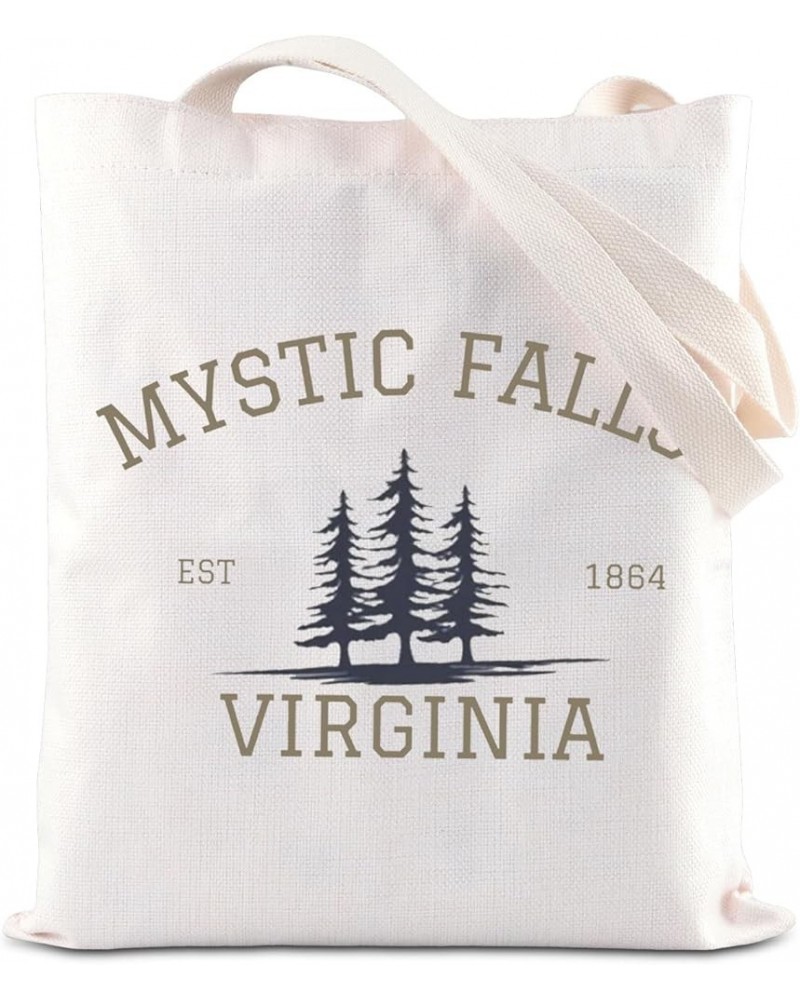 Vampire TV Show Merchandise Tote Bag TVD Enthusiasts Gift Vampire Lover Gift Mystic Falls Virginia Est 1864 Gift Us-mysticfal...