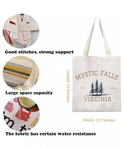 Vampire TV Show Merchandise Tote Bag TVD Enthusiasts Gift Vampire Lover Gift Mystic Falls Virginia Est 1864 Gift Us-mysticfal...