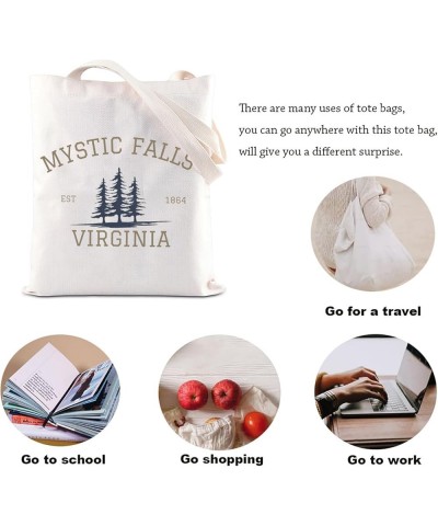 Vampire TV Show Merchandise Tote Bag TVD Enthusiasts Gift Vampire Lover Gift Mystic Falls Virginia Est 1864 Gift Us-mysticfal...